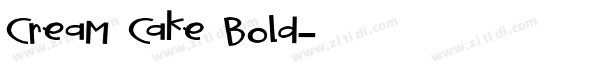 Cream Cake Bold字体转换